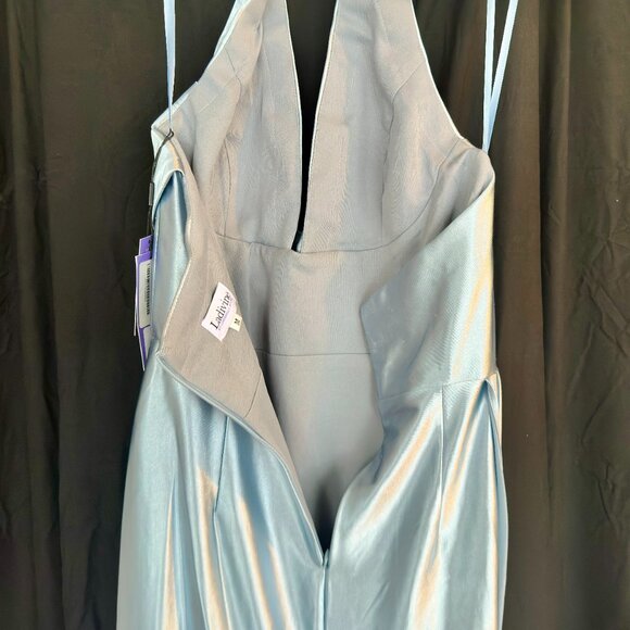 Halter Neckline Long Column Dress by LaDivine - M - Picture 2 of 6